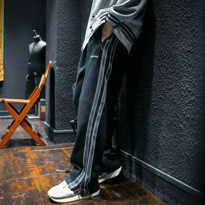 Krause - Wide-Leg pants with Side Stripes