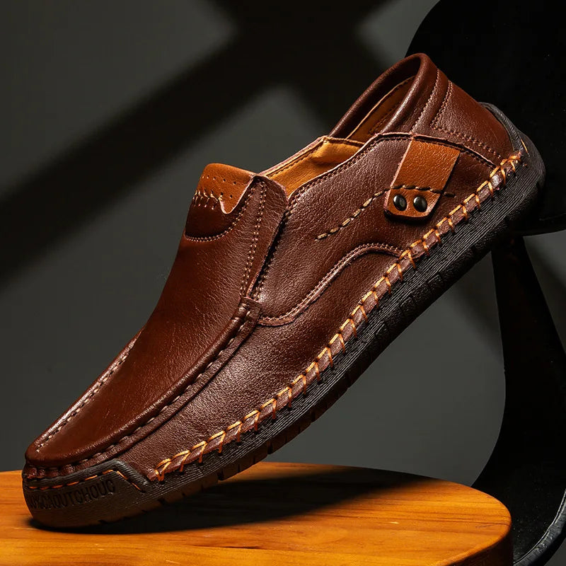 Razal - Elegant Leather Slip-On Loafers