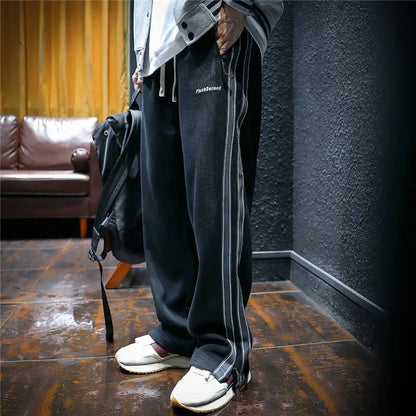 Krause - Wide-Leg pants with Side Stripes