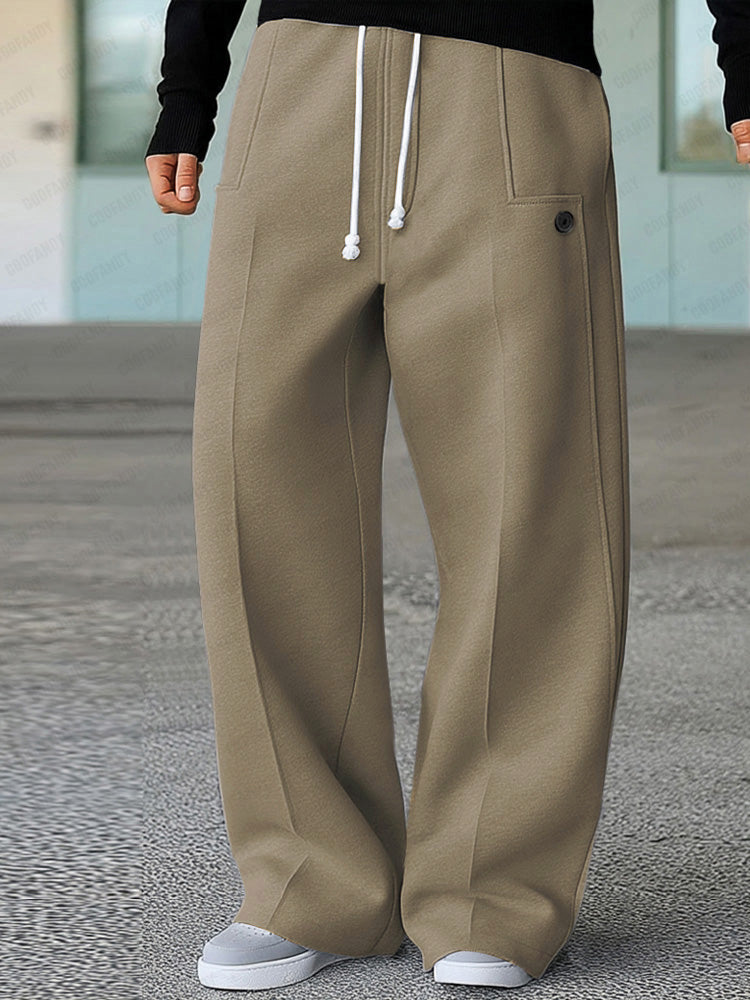 Karelis - Comfy Sporty Wide Leg Pants