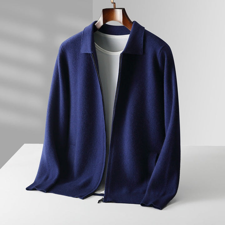 Valian - Elegant Zip-Up Wool Sweater