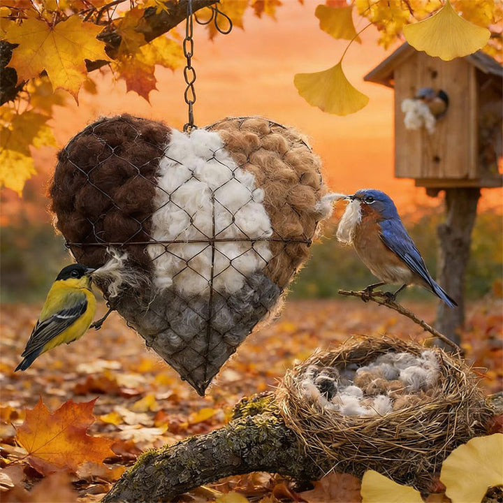 NestHeart - Soft Bird Heart for the Garden
