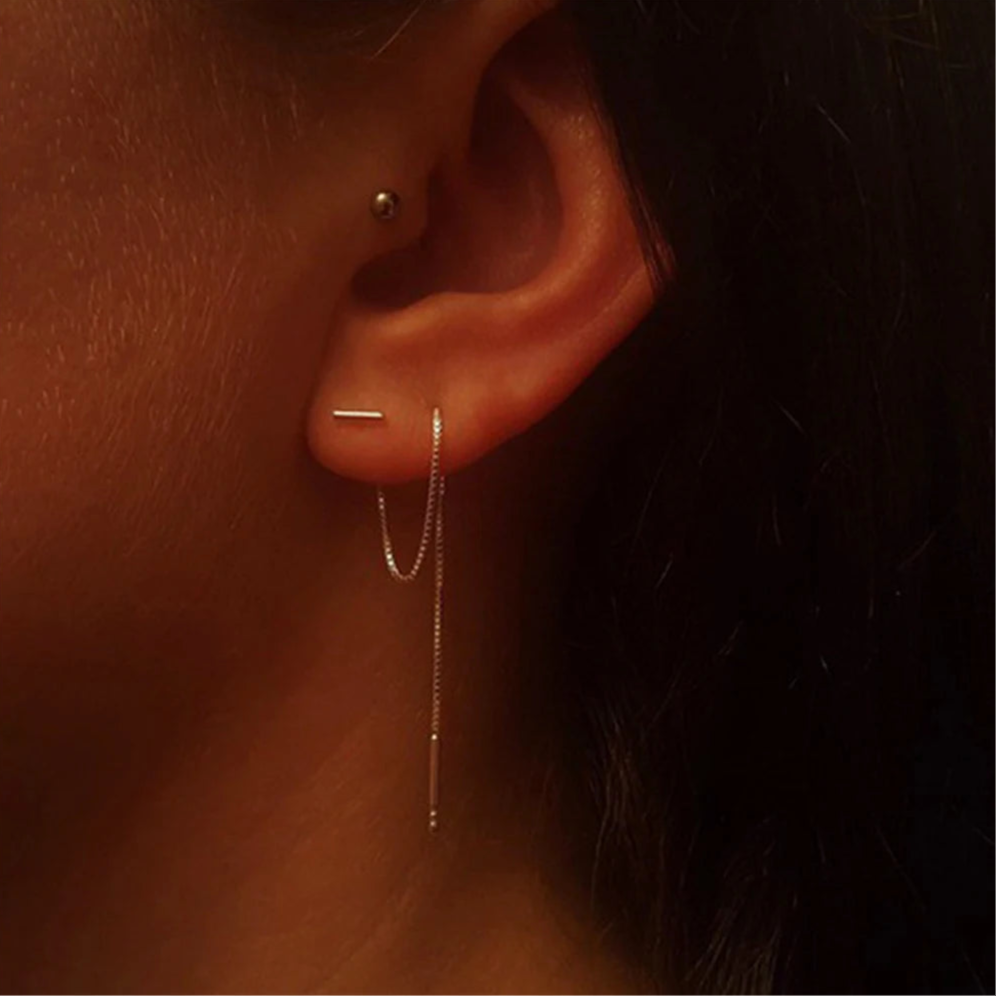 Jolana - T-Shaped Chain Earring