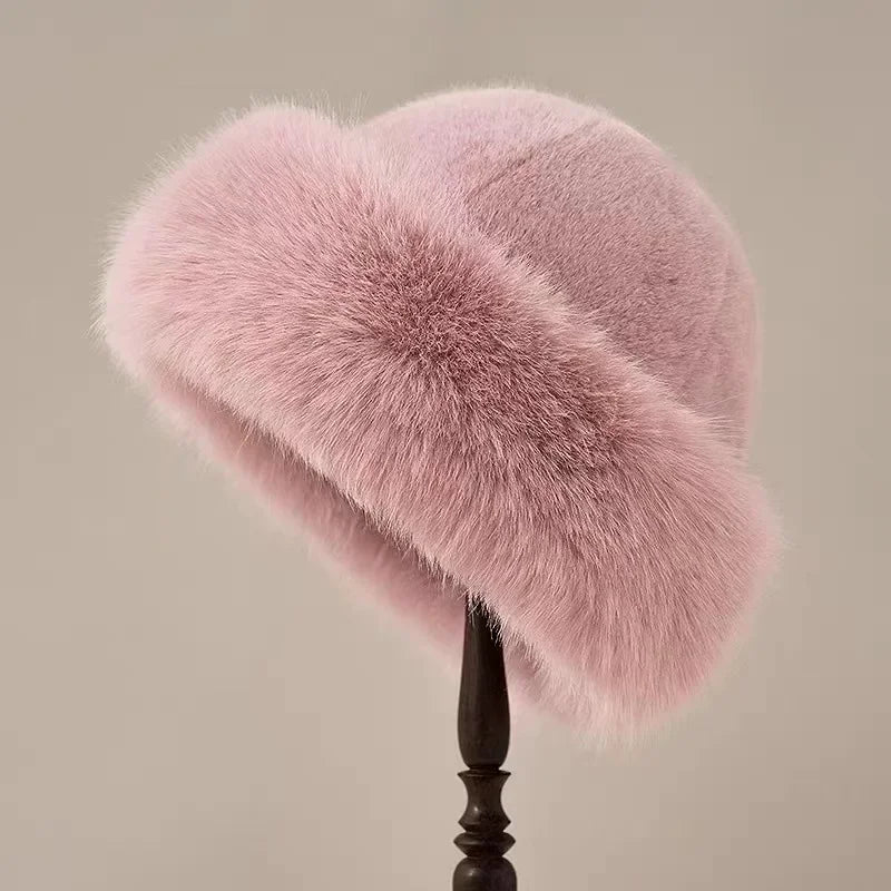 Yalova - Fluffy Fur Warm Beanie