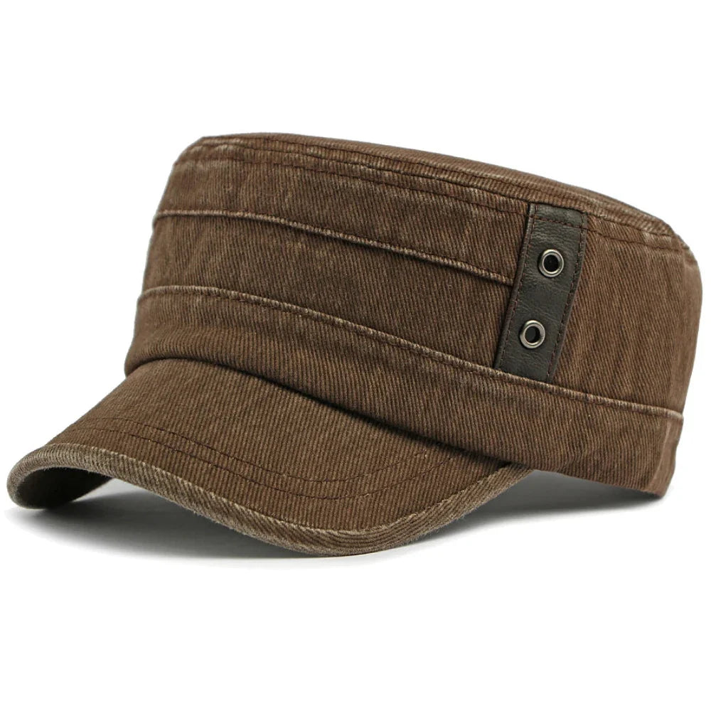 Pauzeasync - Denim Cap With Buckle Strap