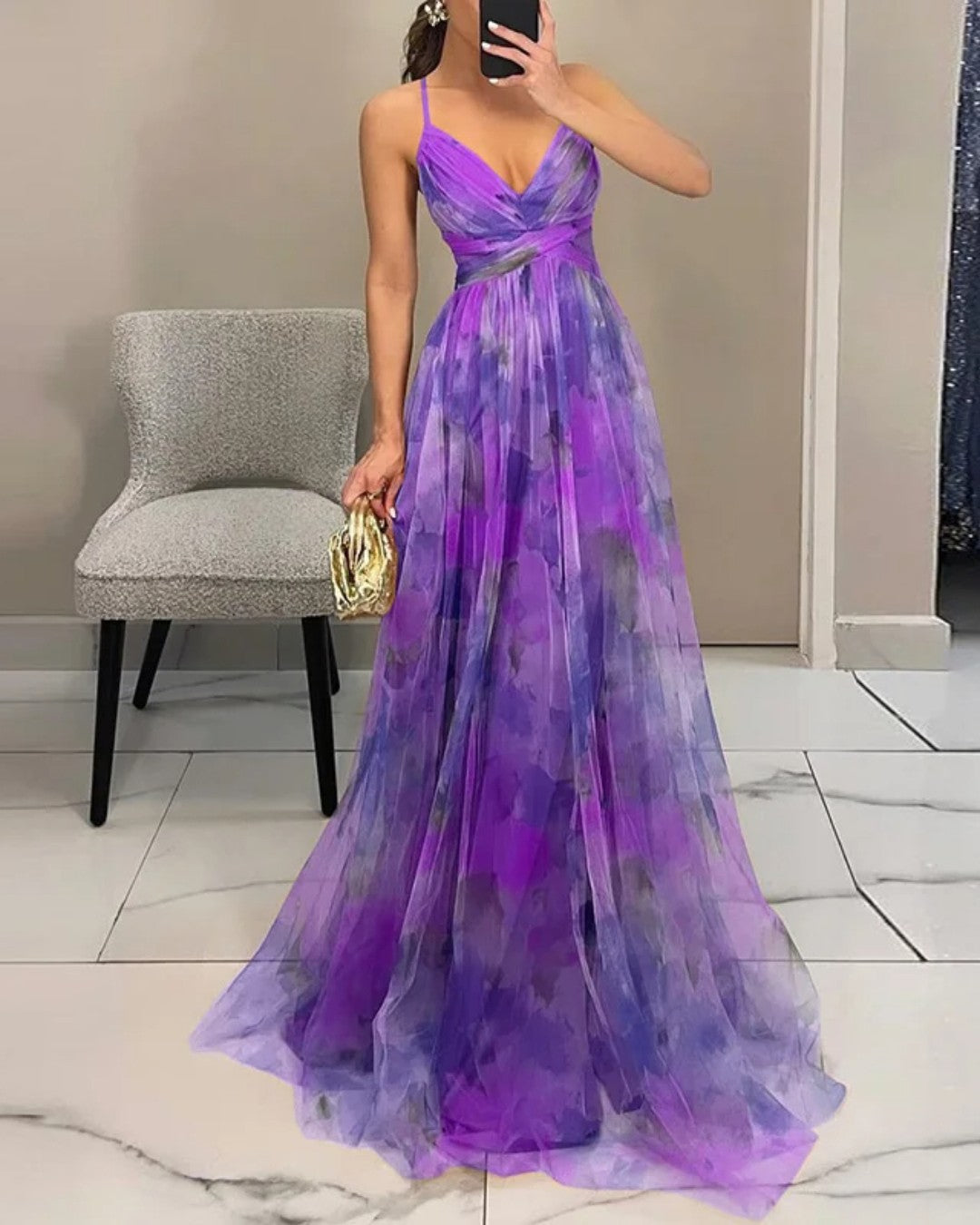 Dinushi - Elegance Floral Maxi Dress