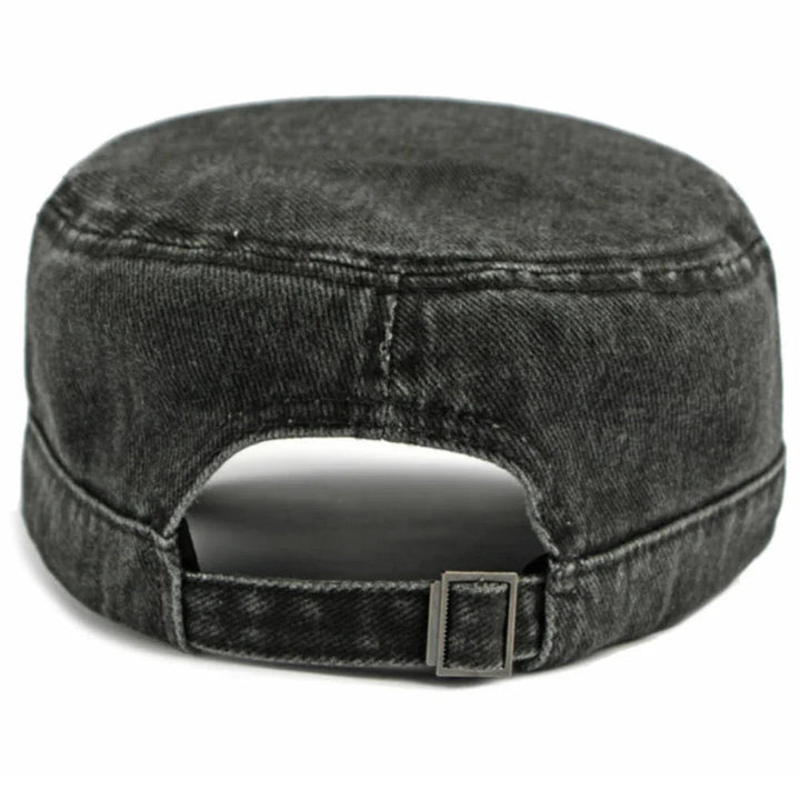 Pauzeasync - Denim Cap With Buckle Strap