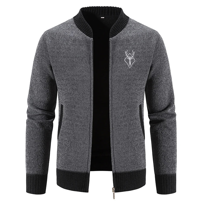 Ferrian - Knitted Cardigan With Zipper And Pockets