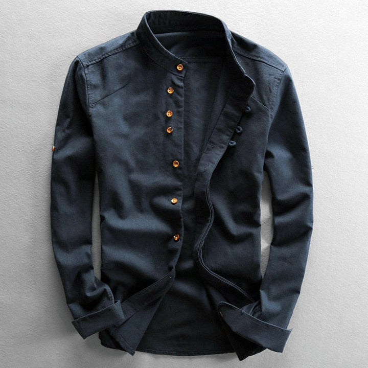 Hrvoje - Elegant Shirt With Mandarin Collar