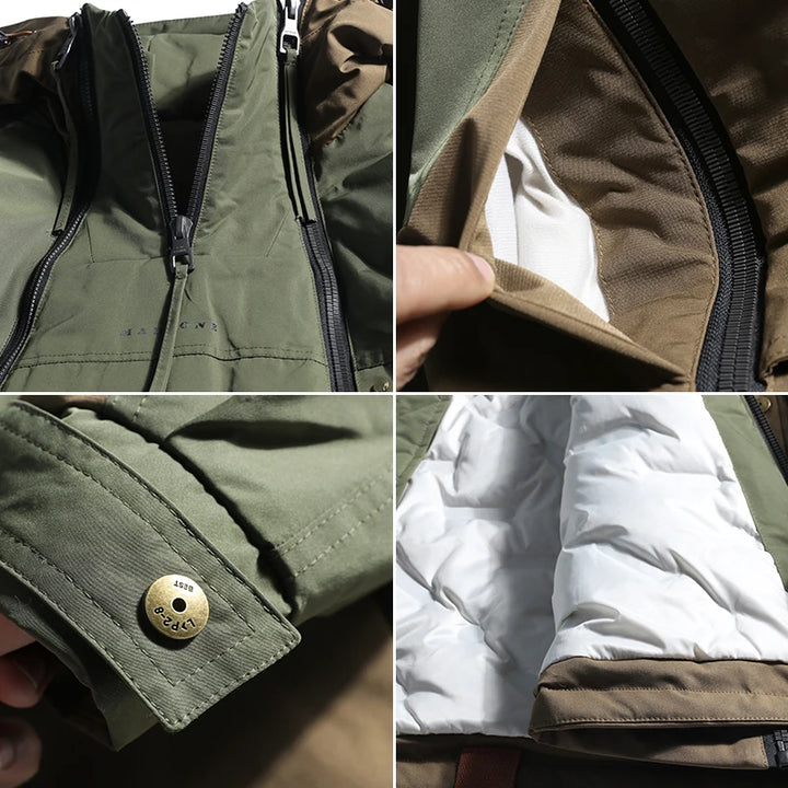 Emir - Double Zipper Down Warm Jacke