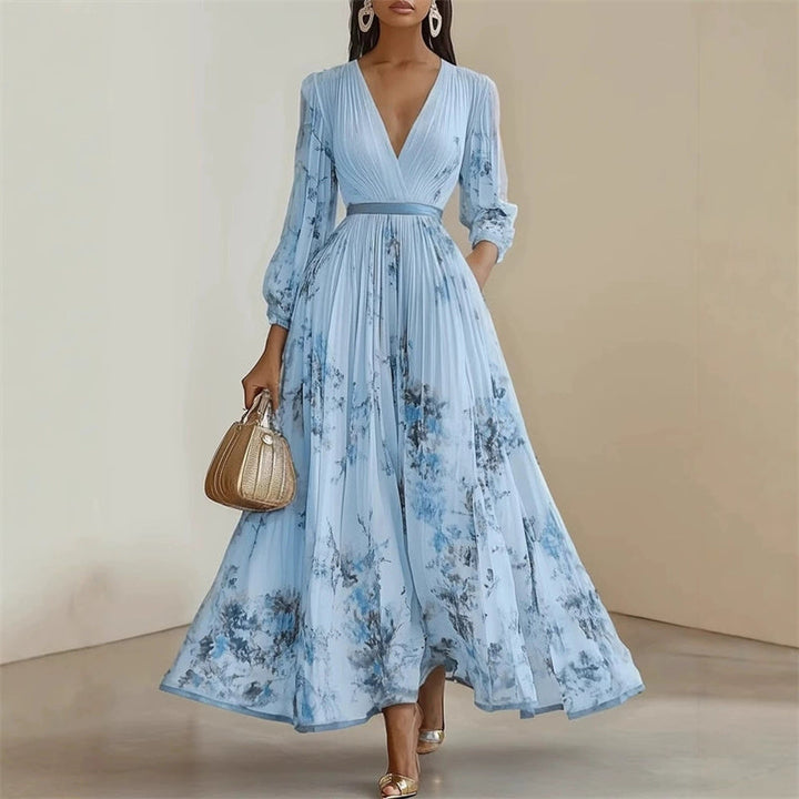 Pramudi - Elegant Long Sleeve Maxi Dress