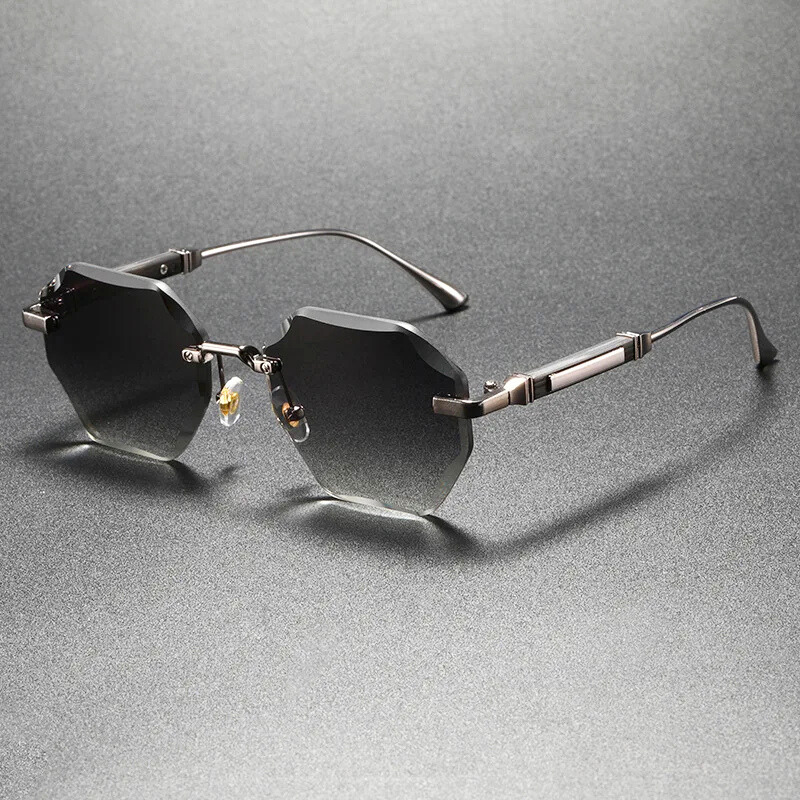 Author - Hexa Rimless Sunglasses