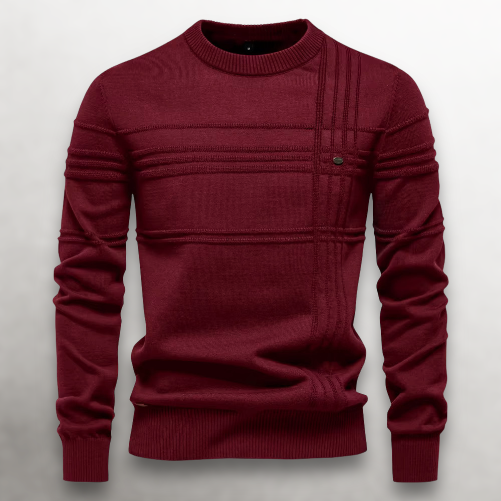 Mugur – Round Neck Pullover Knitted Sweater