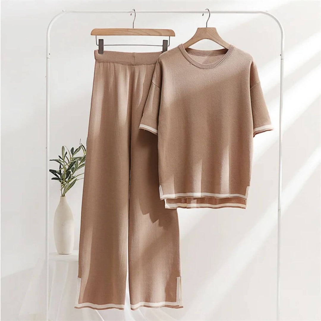 Heleta - Elegant 2 Piece Capri Set