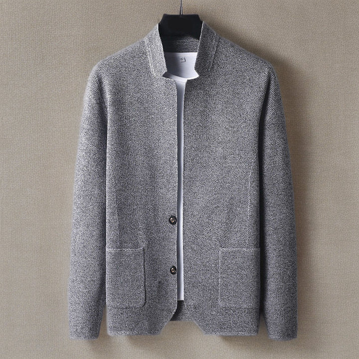 Nandor - Knitted Cardigan With Front Pocket