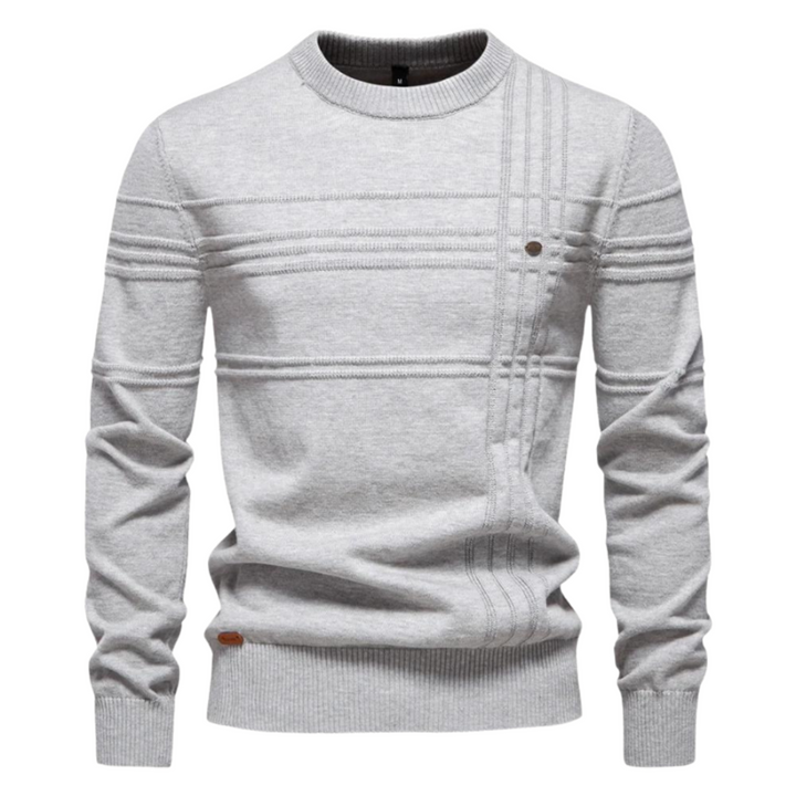 Maziarz - Elegant Sweater With Checkered Design