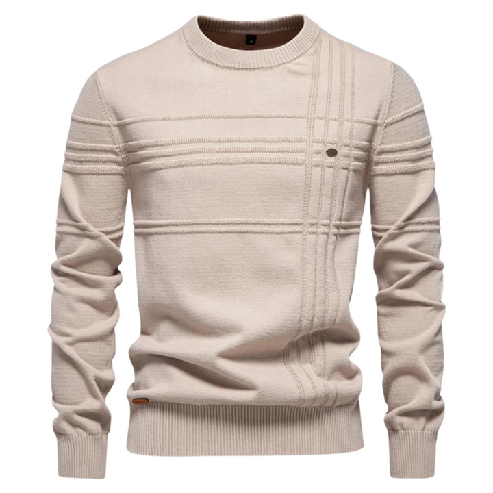 Maziarz - Elegant Sweater With Checkered Design