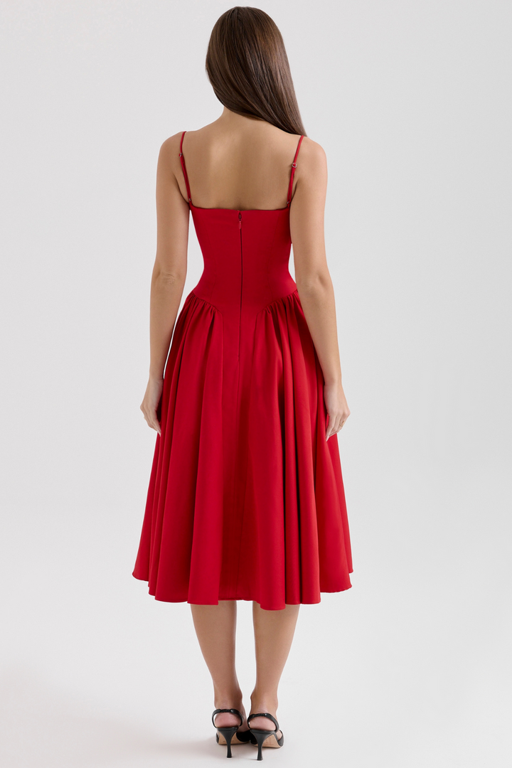 Maissa - Elegant Sleevelss Midi Dress