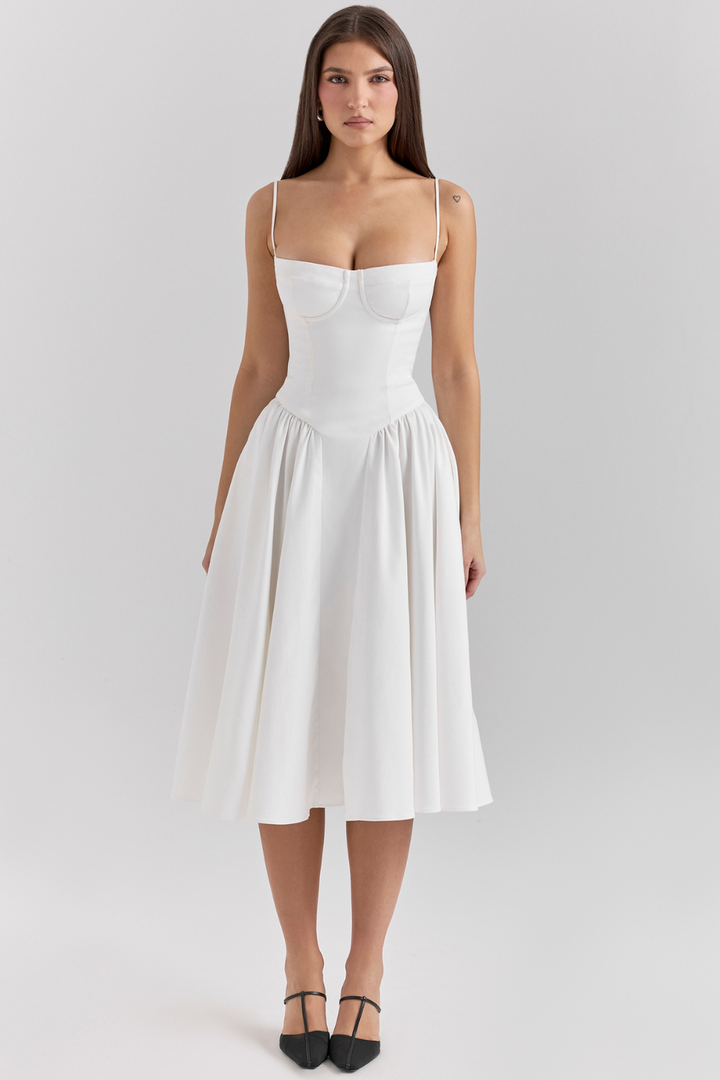 Maissa - Elegant Sleevelss Midi Dress