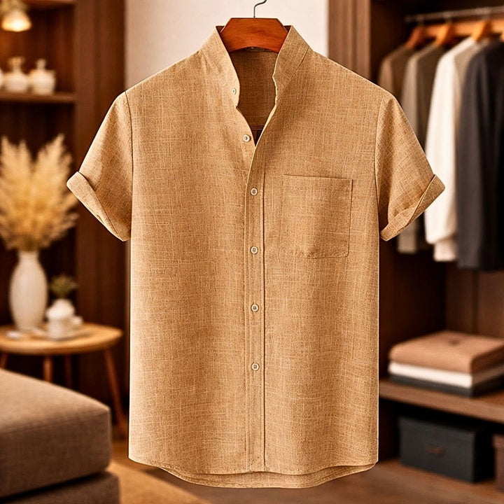 Sinzer - Short Sleeve Linen Shirt