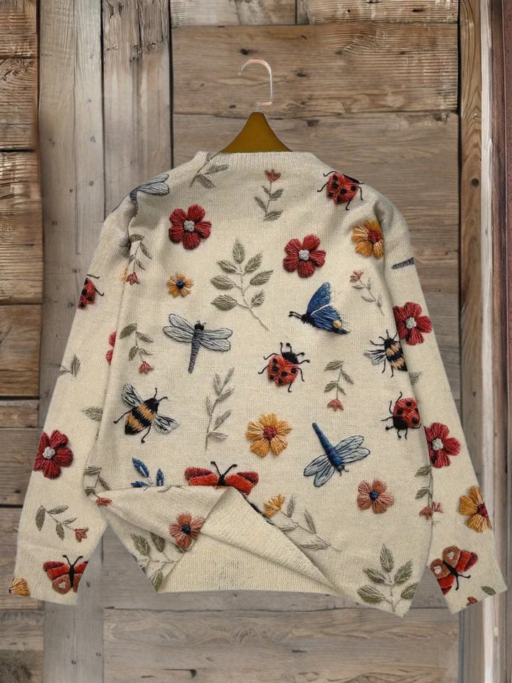 Dorenda - Casual Long Sleeve Knitted Sweater