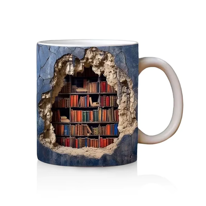 BookBrew - 3D Library Design Mug