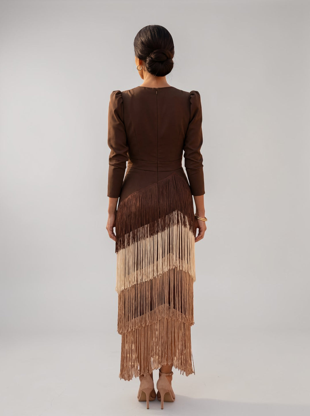 Rylanya - Elegant Fringed Dress