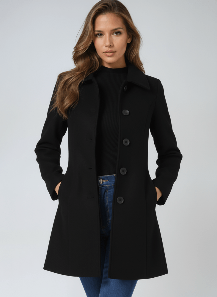 Stefenia - Winter Coat With Buttons
