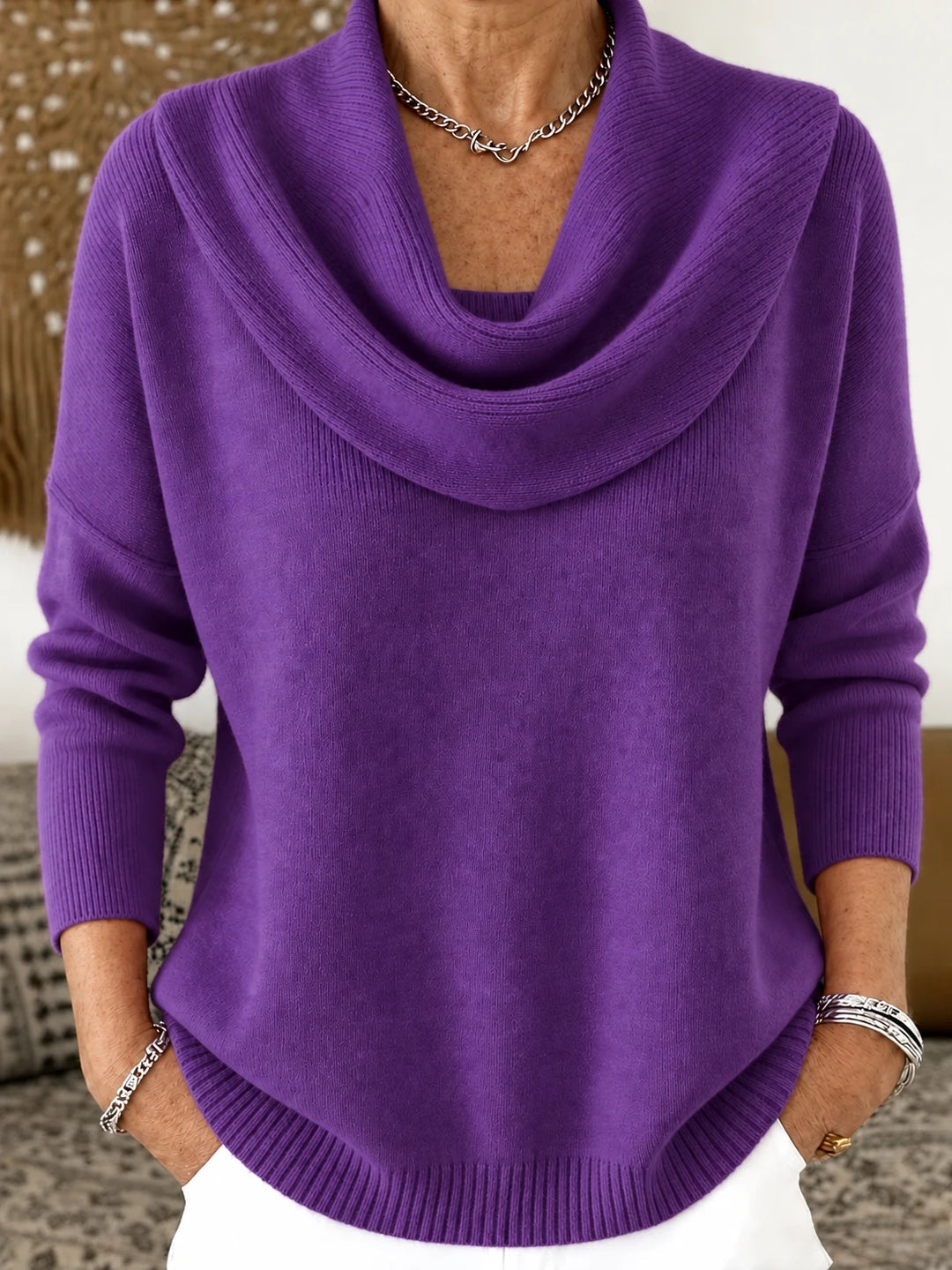 Sylvana - Long Sleeve Knitted Sweater