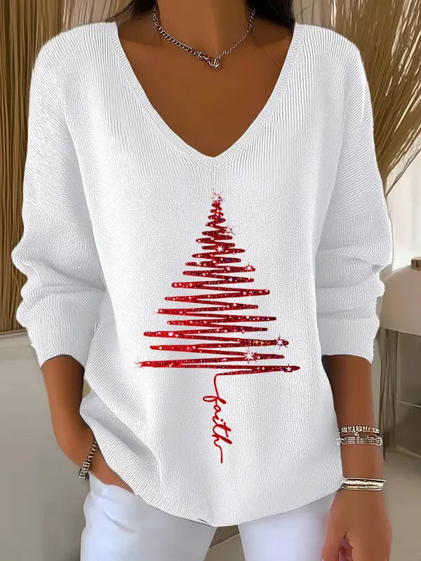 Cailee - Christmas V-Neck T-Shirt