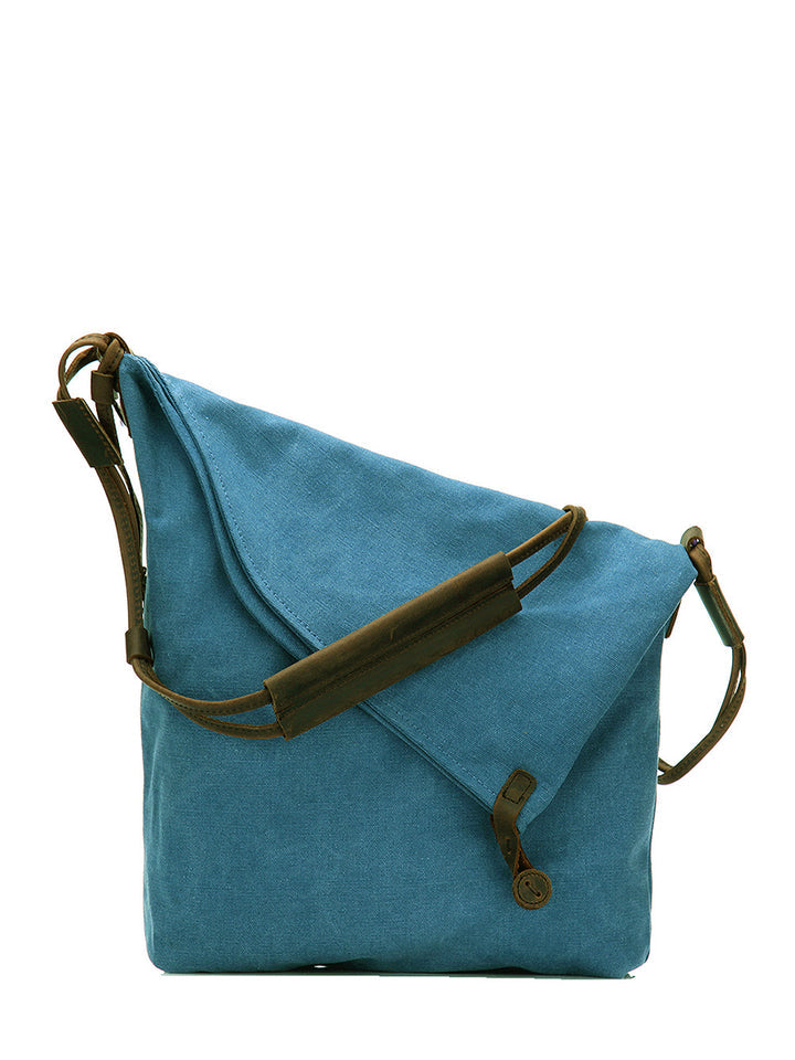 Linnonisa - Canvas And Leather Crossbody Bag