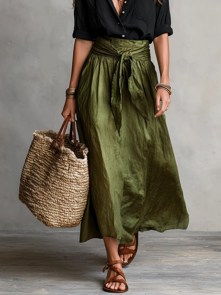 Virra - T-shirt And Midi Skirt Set