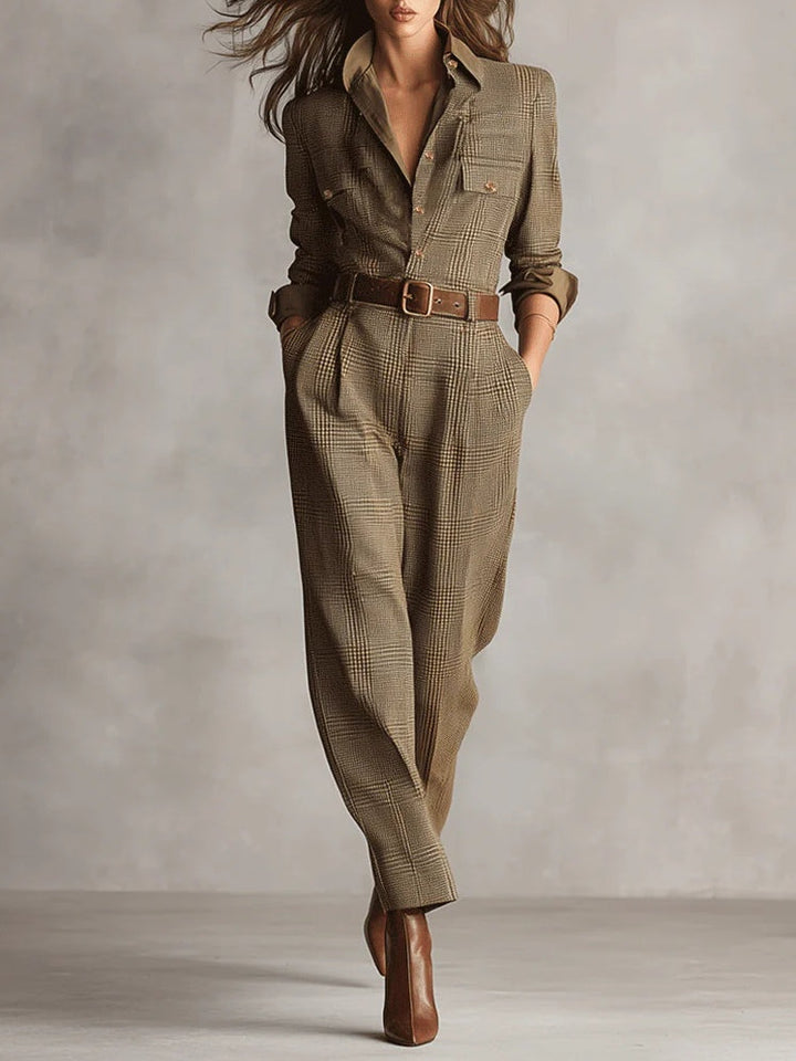 Jenya - Elegant Button Jumpsuits with Pocket