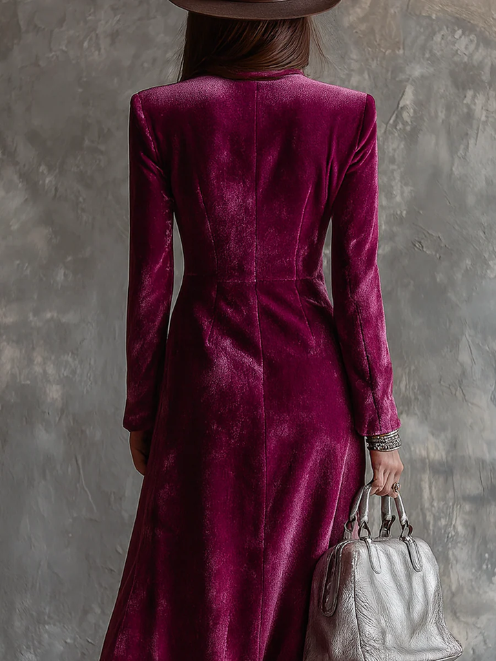Kaija - Velvet Maxi Blazer Dress