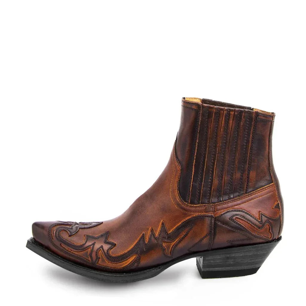 Noveetta - Pointed Toe Western Ankle Boots