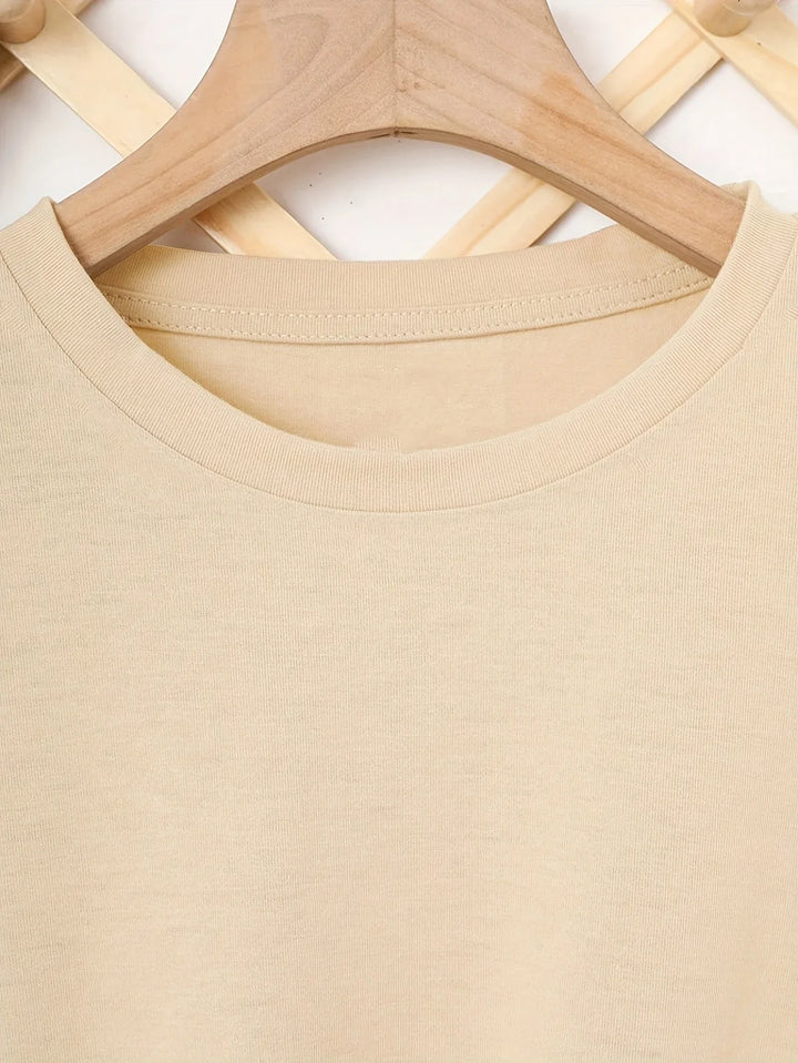 Larson - Casual Short Sleeve T Shirt With Heart Print