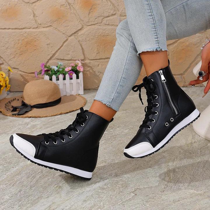 Theofani - Breathable Zipper Ankle Boot