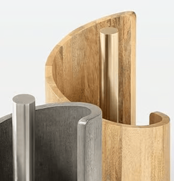 WoodRipple -  Wooden Toilet Paper Holder Stand