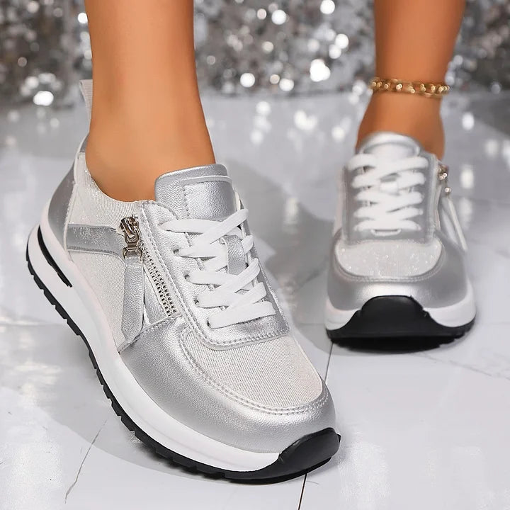 Maila - Comfortable Sneaker With Side Zipper