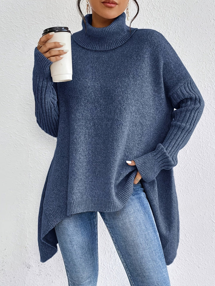 Tahlia - Matthias - Casual Asymmetrical Hem Hooded T-Shirt
