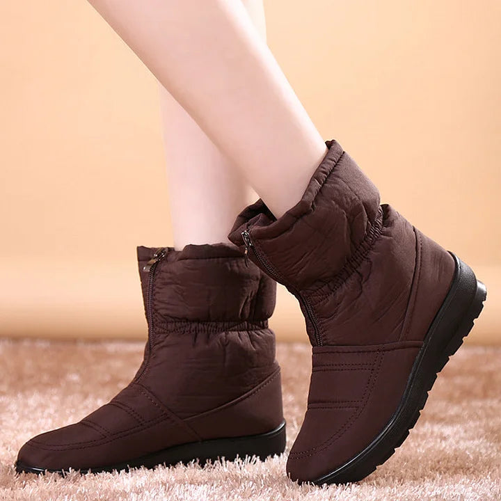 Afonia - Water Resistant Snow Boots with Zipper