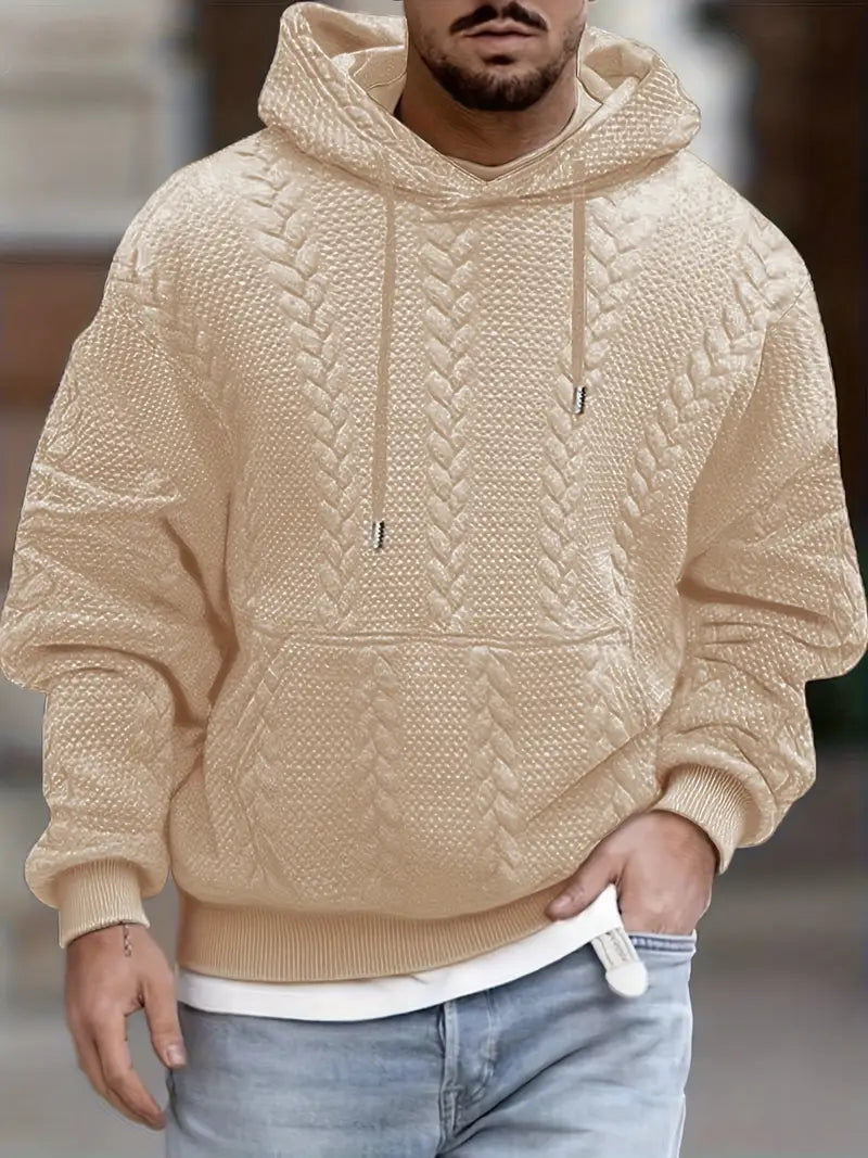 Justus - Long Sleeve Hooded Knit Sweater