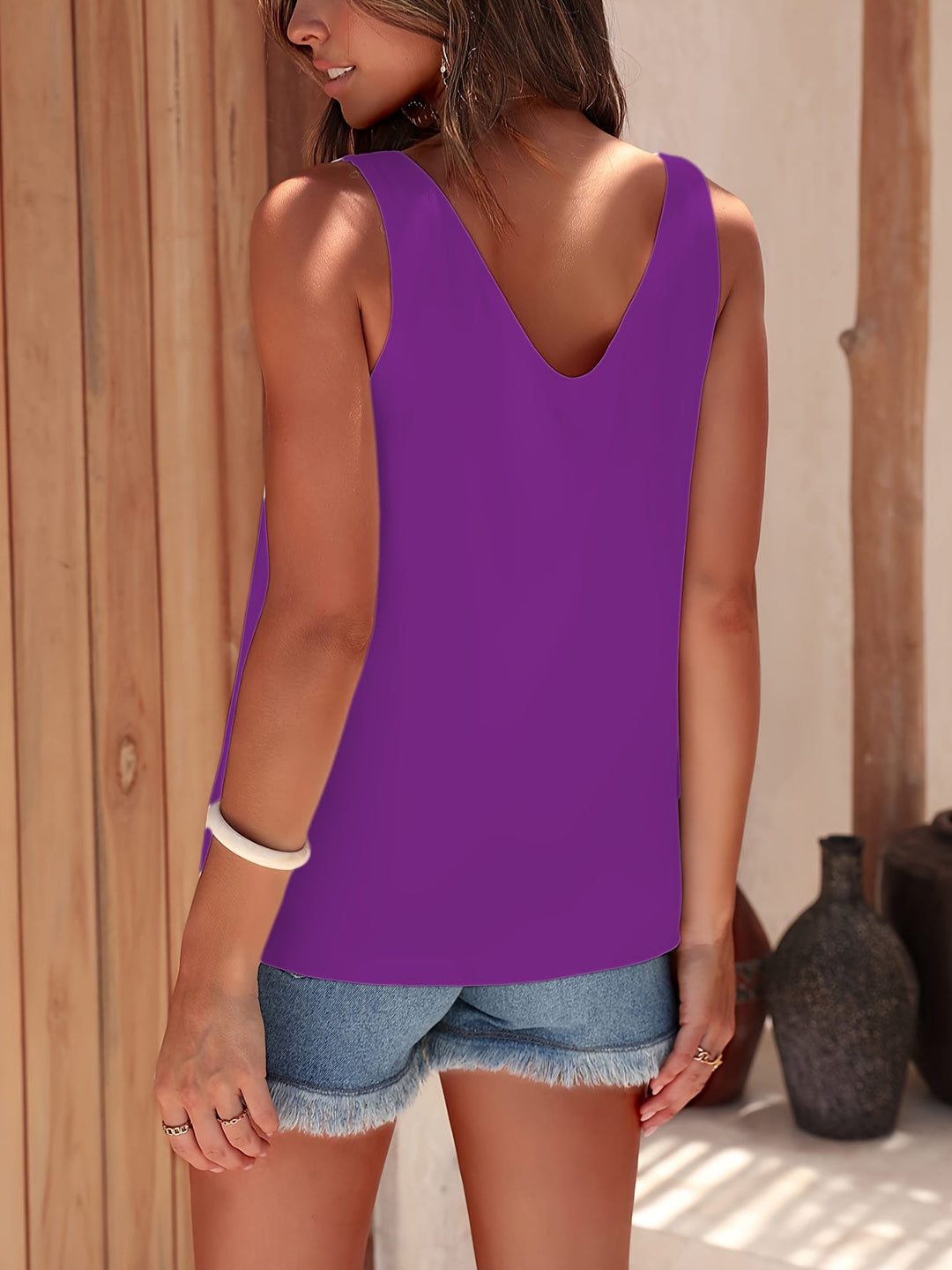 Ulyana - Stylish V Neck Blouse