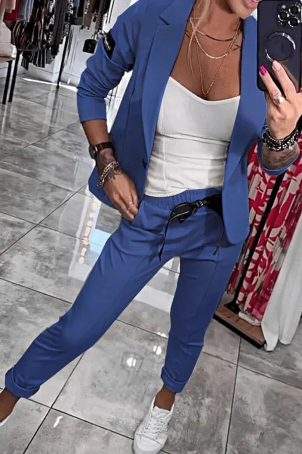 Kseniya - Elegant Blazer And Trousers Set