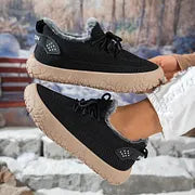 Rishyline - Sneakers With Lace-Up Closure and Fuzzy Lining