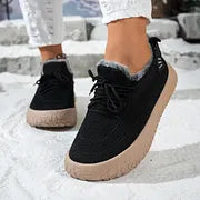 Rishyline - Sneakers With Lace-Up Closure and Fuzzy Lining