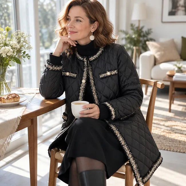Viviieula - Elegant Round Neck Jacket