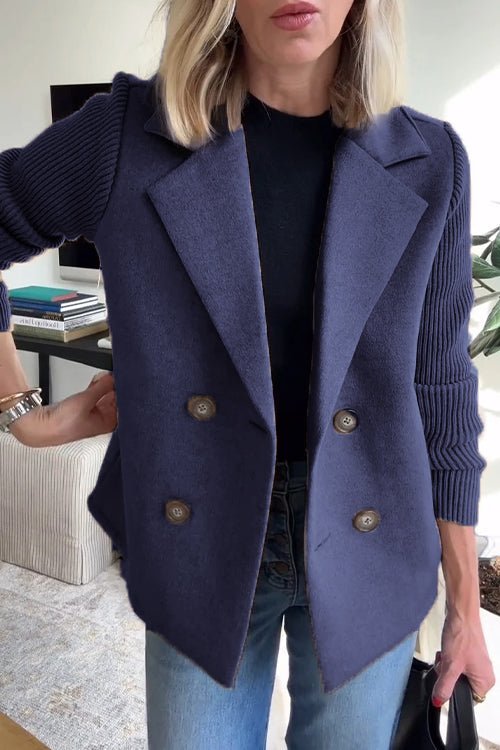 Kittiya - Elegant Knitted Blazer With Long Sleeve