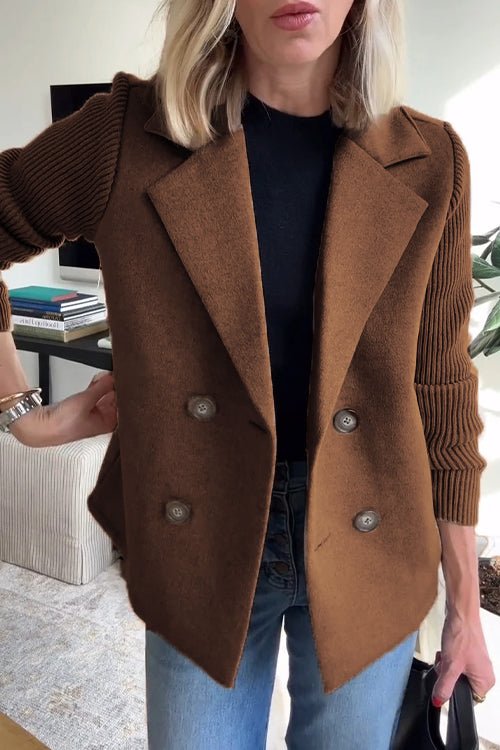 Kittiya - Elegant Knitted Blazer With Long Sleeve