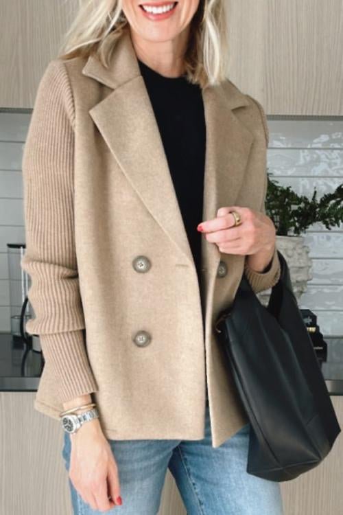 Kittiya - Elegant Knitted Blazer With Long Sleeve